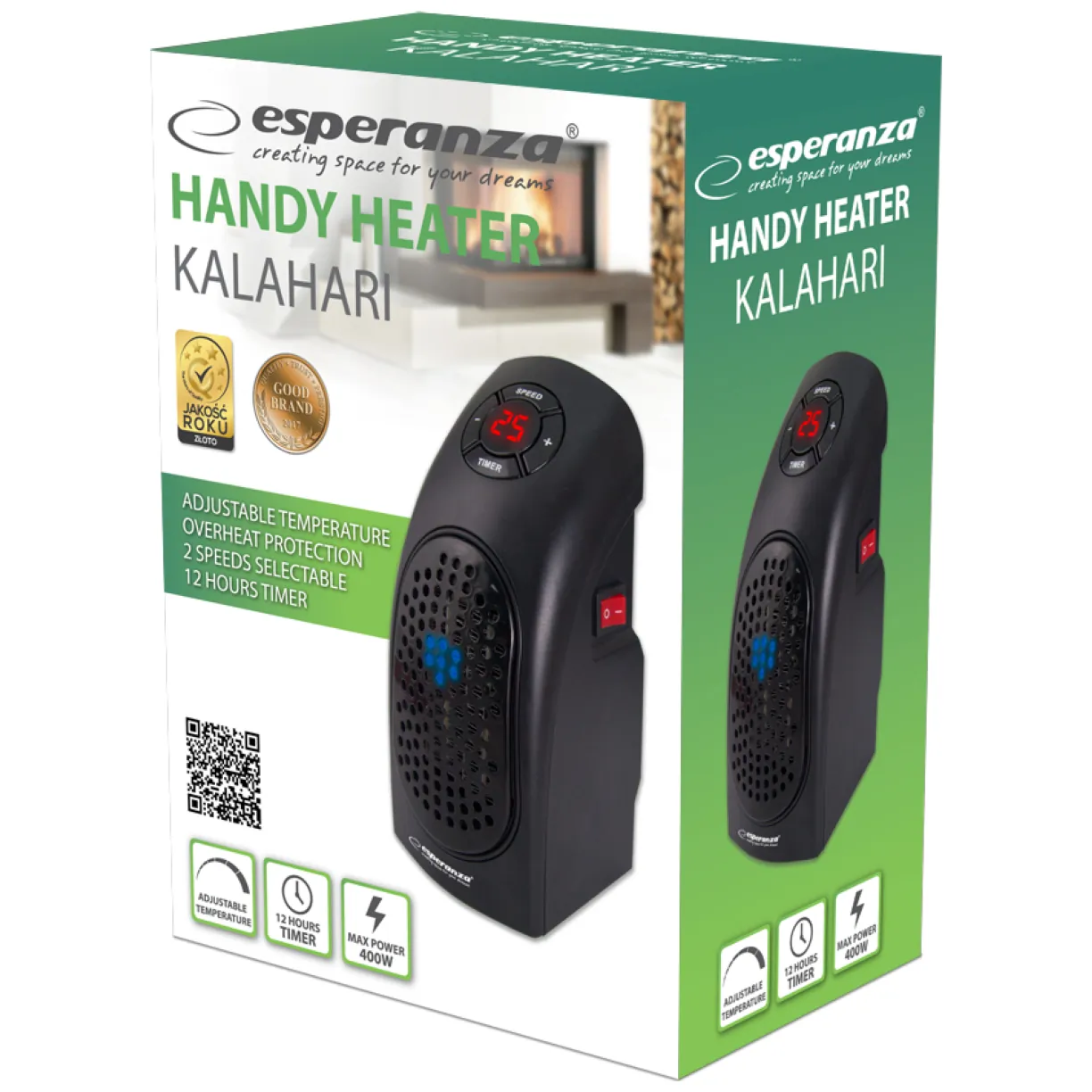 EHH007 Esperanza termowentylator mini 400w kalahari - obrazek 8