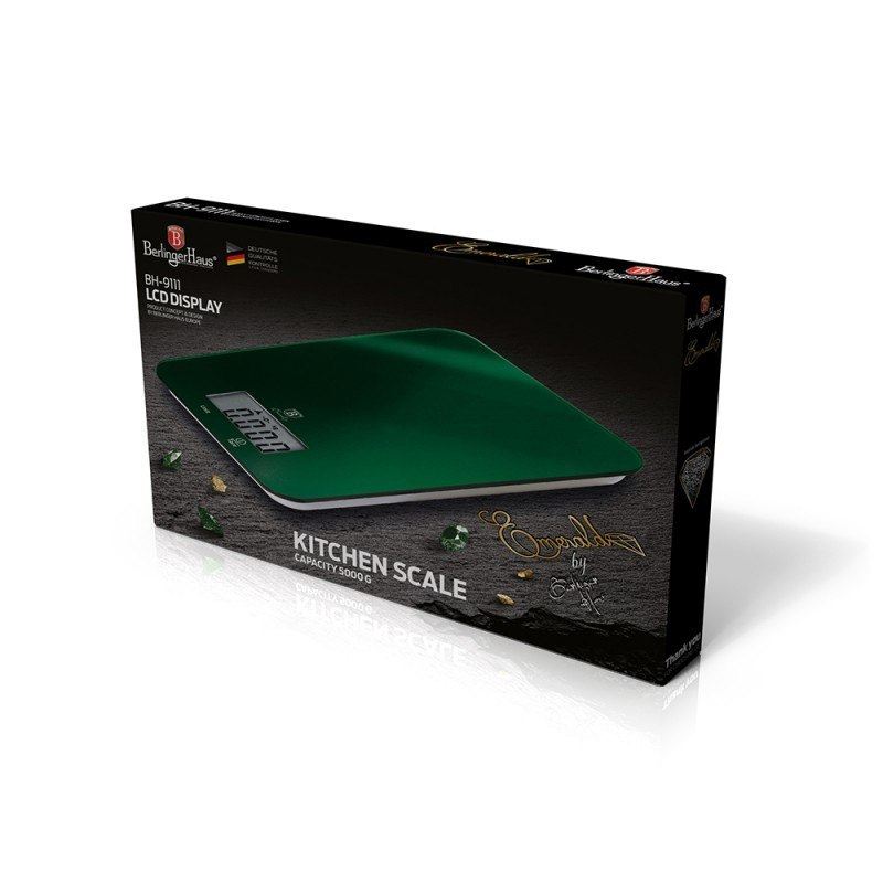 ELEKTRONICZNA WAGA KUCHENNA BERLINGER HAUS BH-9111 EMERALD - obrazek 2