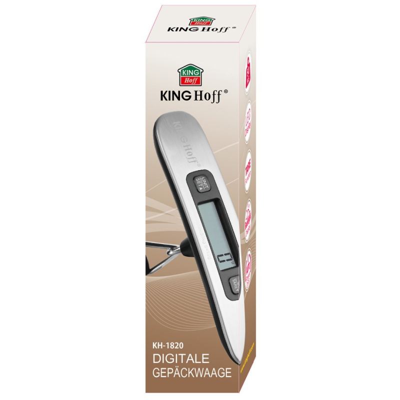 ELEKTRONICZNA WAGA BAGAŻOWA 1-50kg KINGHOFF KH-1820 - obrazek 5