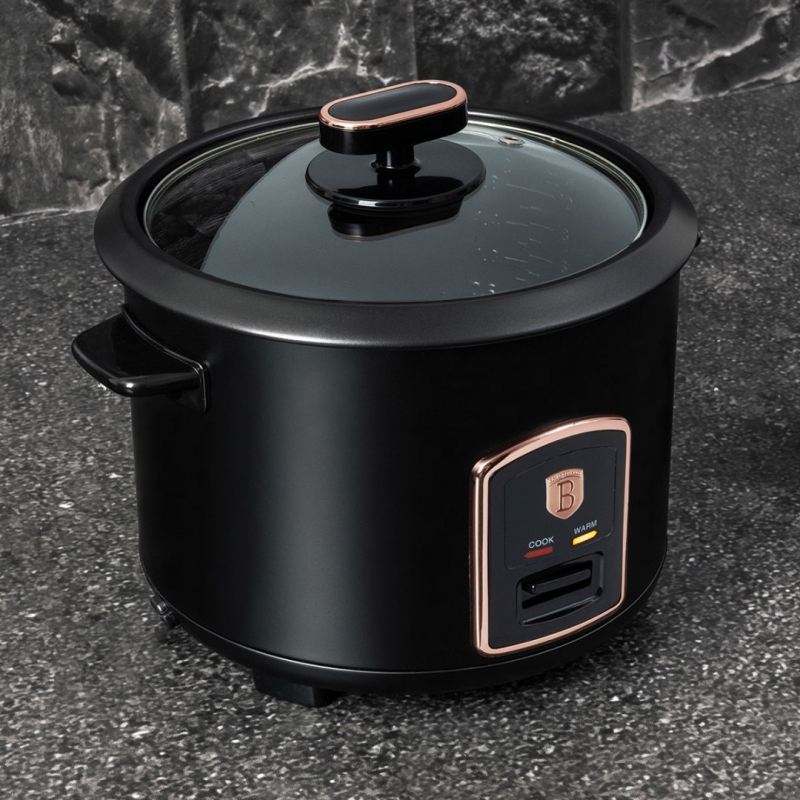RYŻOWAR ELEKTRYCZNY 1,8L BERLINGER HAUS BH-9554 BLACK ROSE - obrazek 2