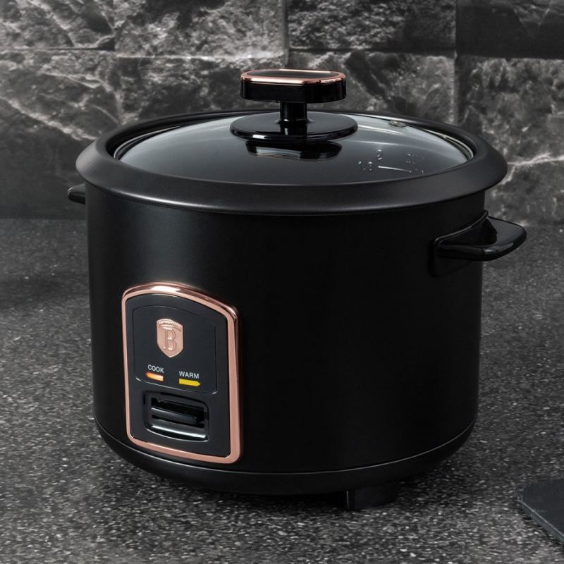 RYŻOWAR ELEKTRYCZNY 1,8L BERLINGER HAUS BH-9554 BLACK ROSE - obrazek 3