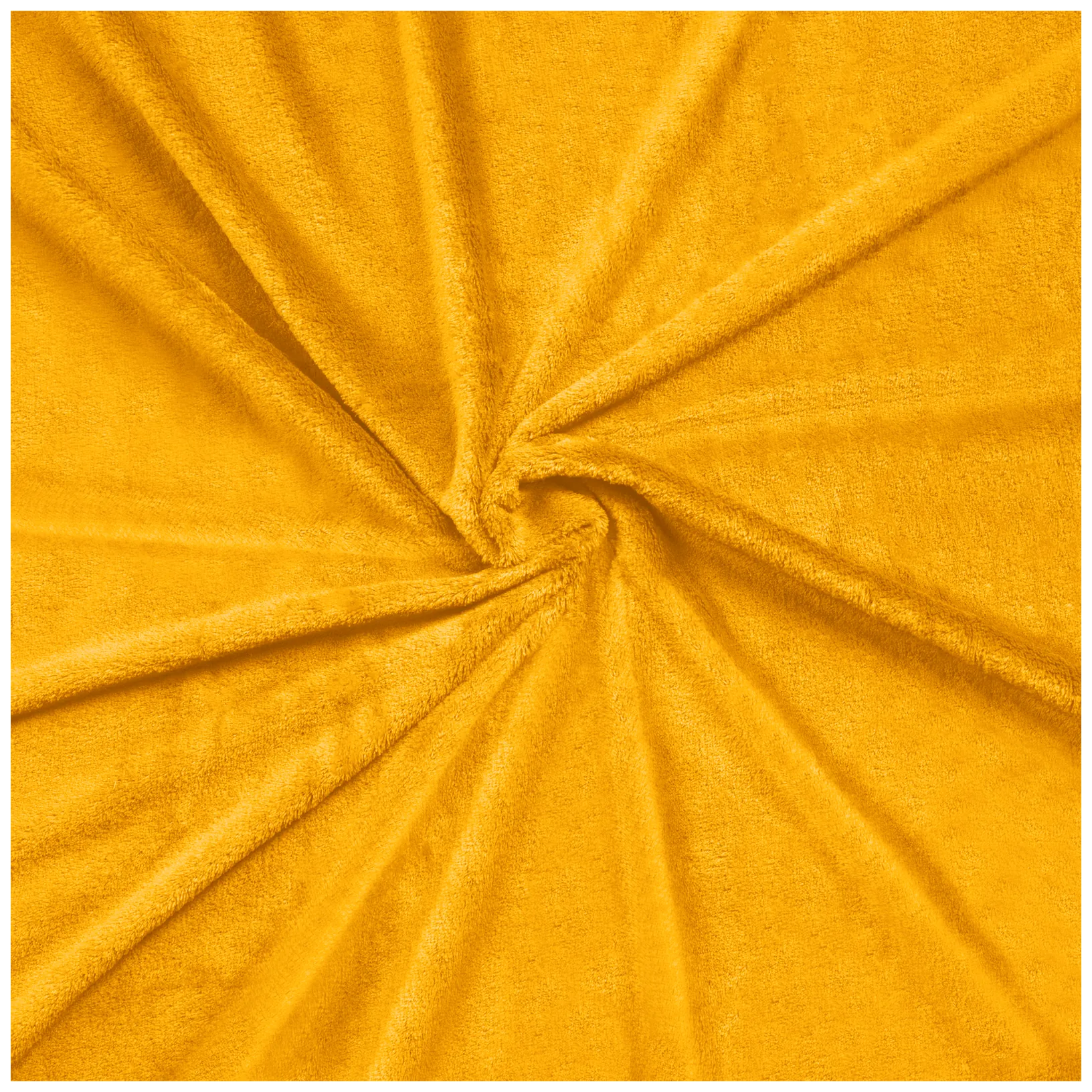 Koc polarowy 150x200 cm TEESA - żółty - obrazek 4