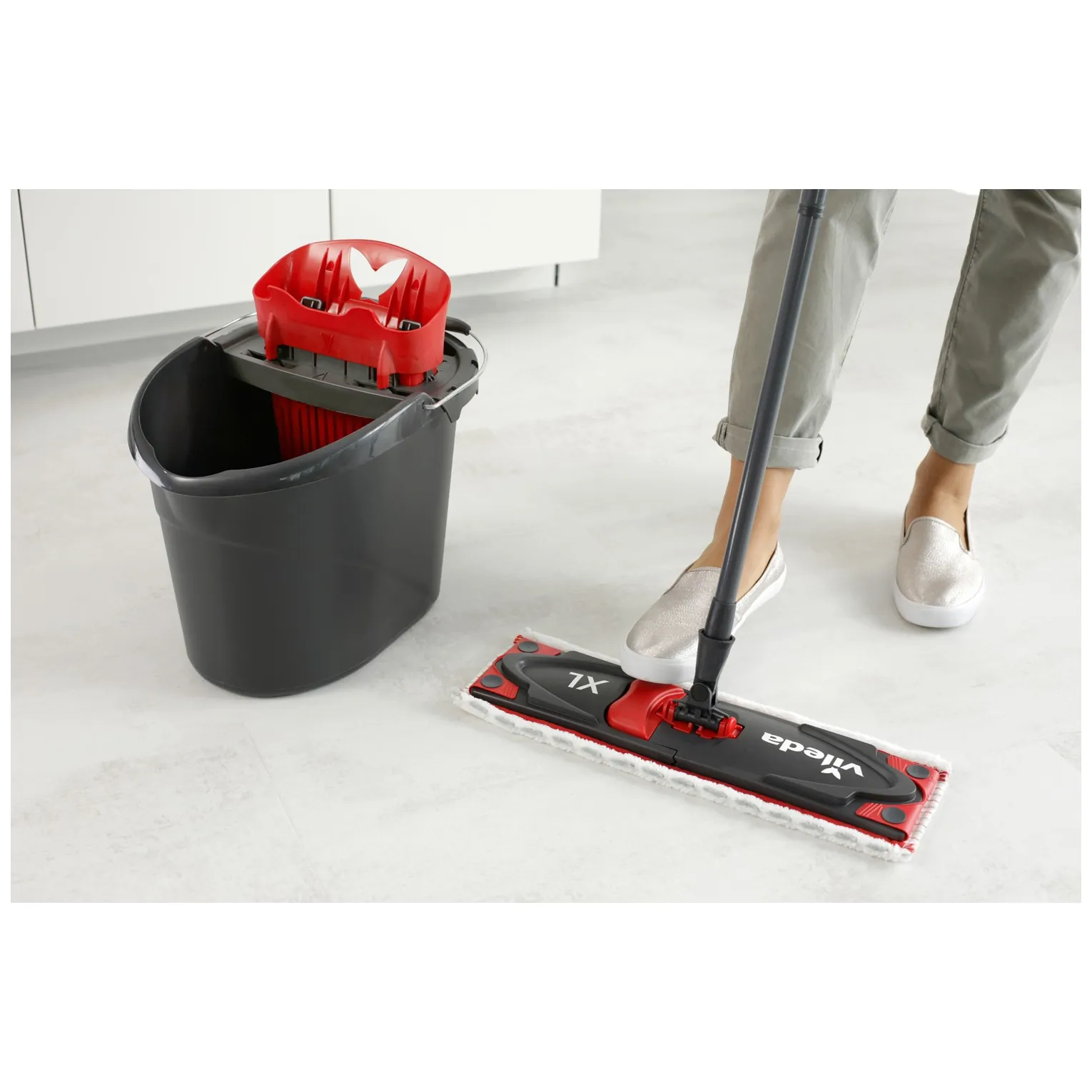 Mop płaski z drążkiem teleskopowym Vileda Ultramax XL - obrazek 4