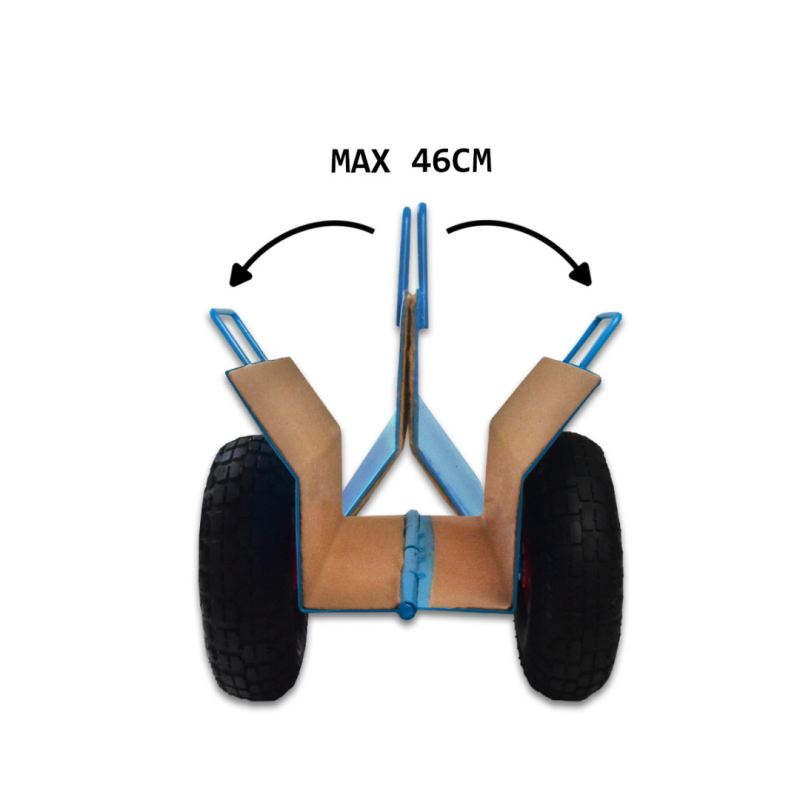 Wózek Transportowy z Regulacją do Płyt OSB GK MDF 275 kg Koła 26 cm - obrazek 9