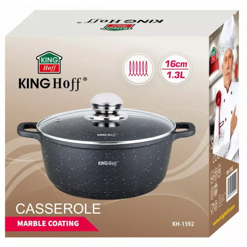 KINGHOFF GARNEK MARMUROWY 16cm KH-1592 1,3L - obrazek 7