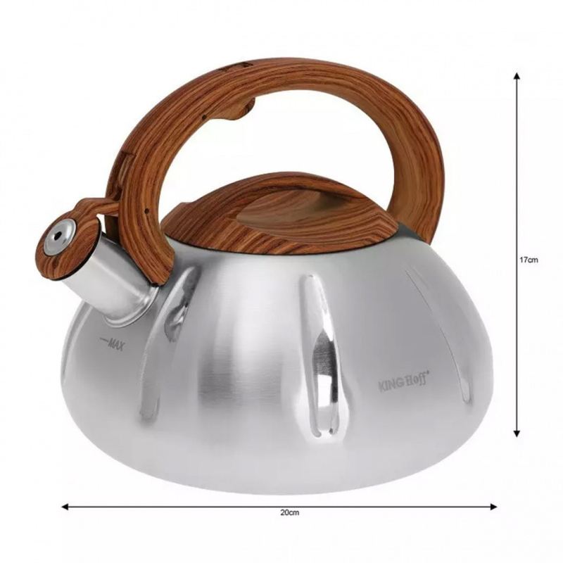 KINGHOFF CZAJNIK Z GWIZDKIEM 3.0L KH-3291 - obrazek 3