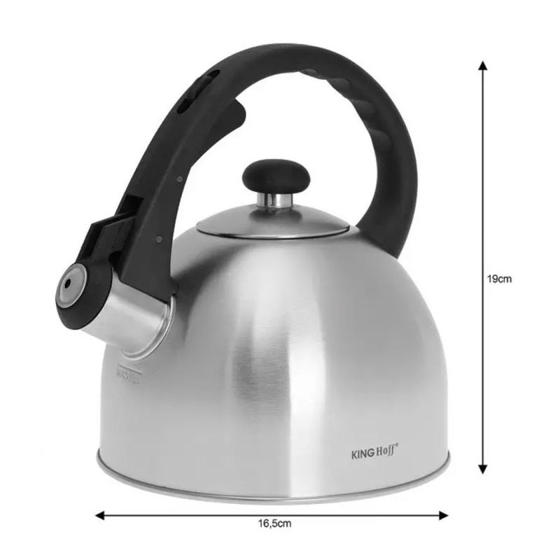 KINGHOFF CZAJNIK STALOWY Z GWIZDKIEM 2.0L KH-3324 - obrazek 3