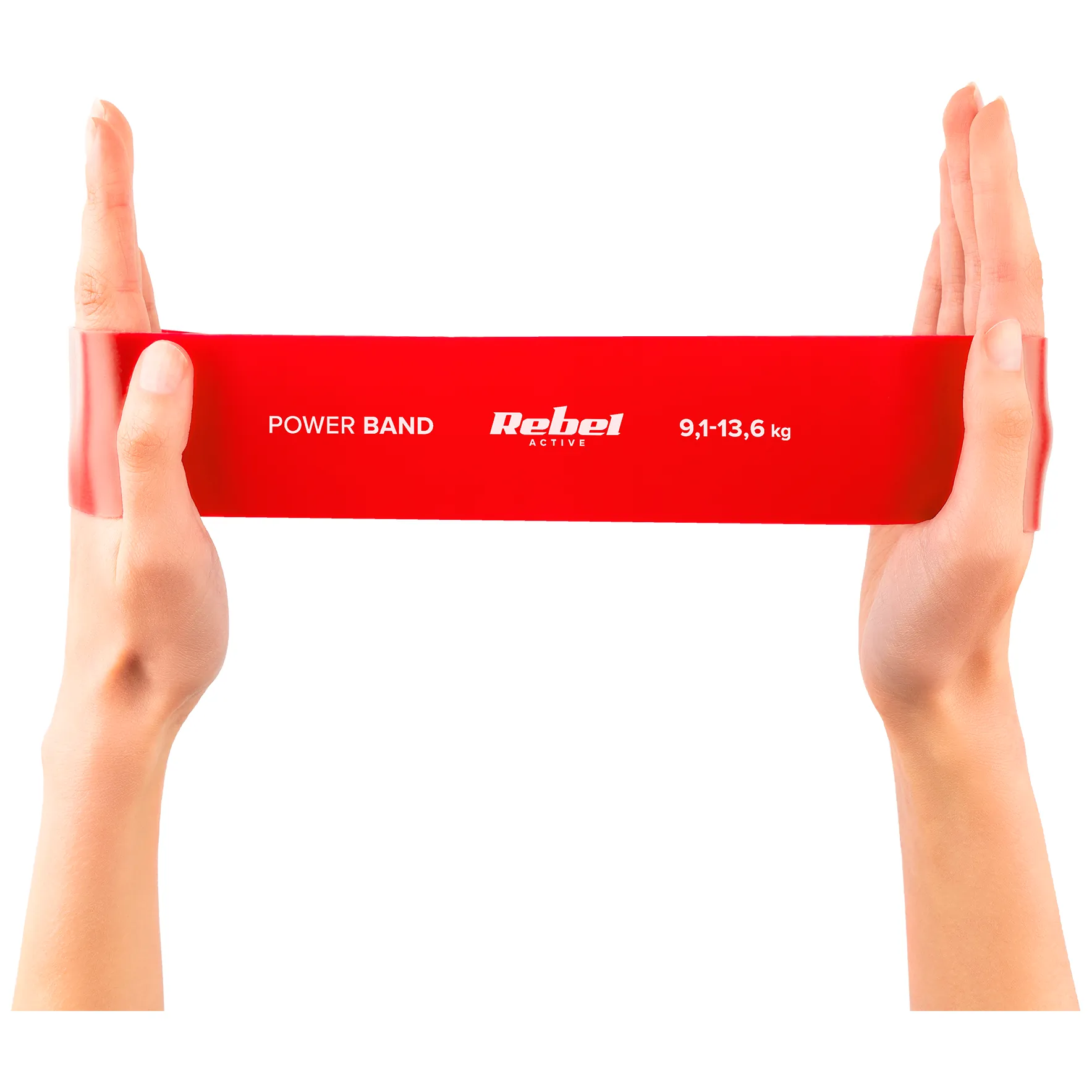 Zestaw gum do ćwiczeń TPE - Mini Band L, 2.3-18.2 kg, 5 gum, kolorowy, REBEL ACTIVE - obrazek 5