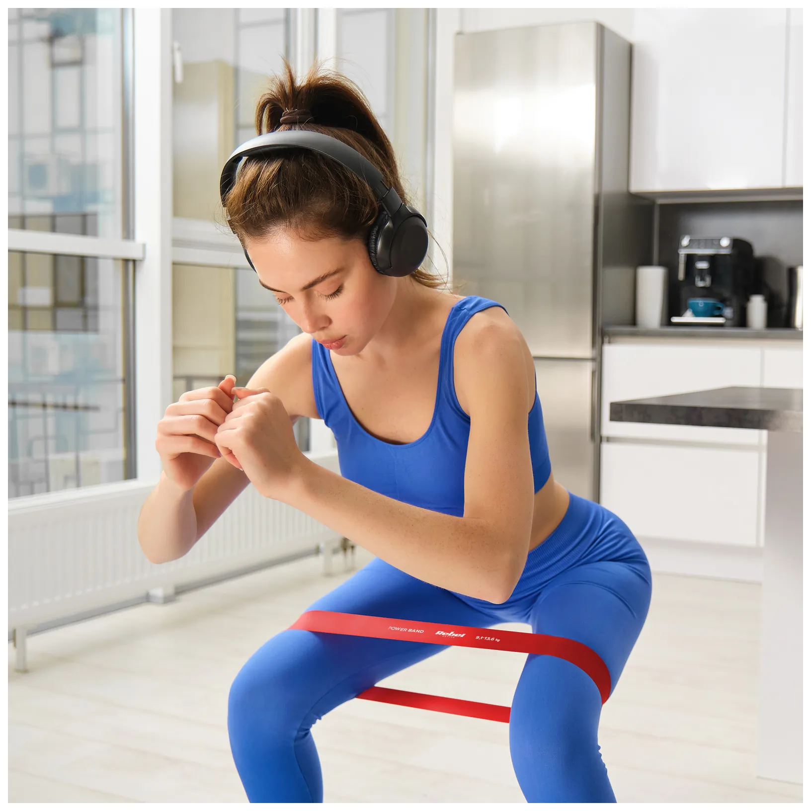 Zestaw gum do ćwiczeń TPE - Mini Band L, 2.3-18.2 kg, 5 gum, kolorowy, REBEL ACTIVE - obrazek 6