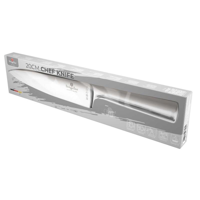 STALOWY NÓŻ SZEFA KUCHNI BERLINGER HAUS 22cm BH-2822 - obrazek 4