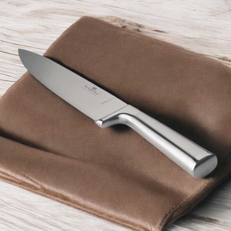 STALOWY NÓŻ SZEFA KUCHNI BERLINGER HAUS 22cm BH-2822 - obrazek 5