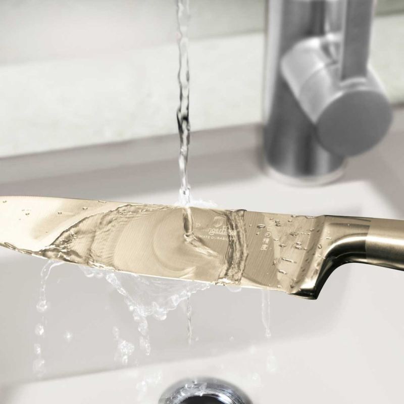 STALOWY NÓŻ SZEFA KUCHNI BERLINGER HAUS 22cm BH-2828 GOLD - obrazek 6
