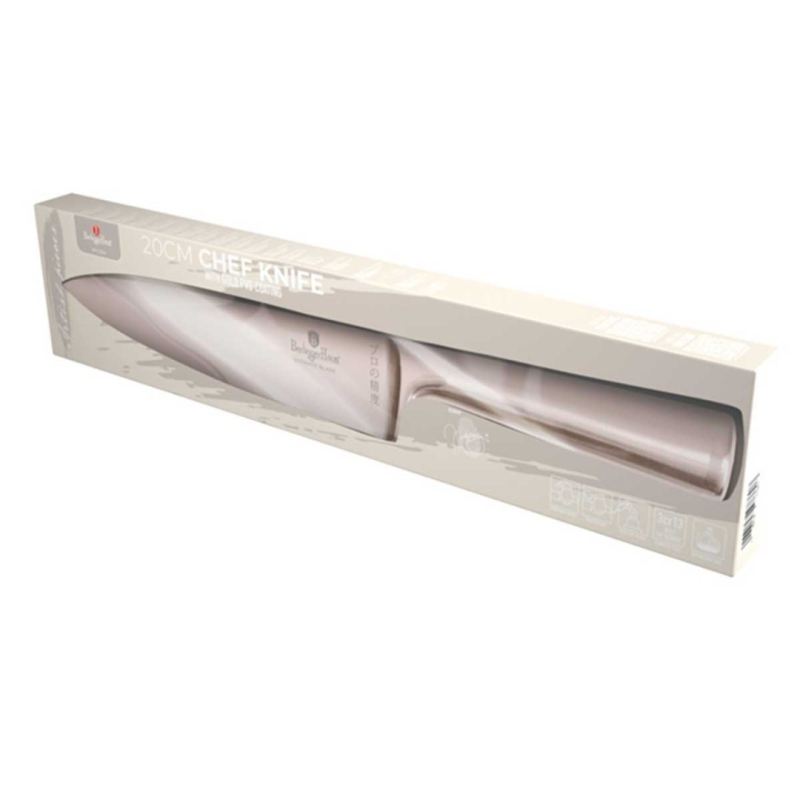 STALOWY NÓŻ SZEFA KUCHNI BERLINGER HAUS 22cm BH-2934 ROSE GOLD - obrazek 6