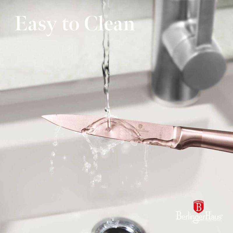 STALOWY NÓŻ UNIWERSALNY BERLINGER HAUS 12,5cm BH-2938 ROSE GOLD - obrazek 5