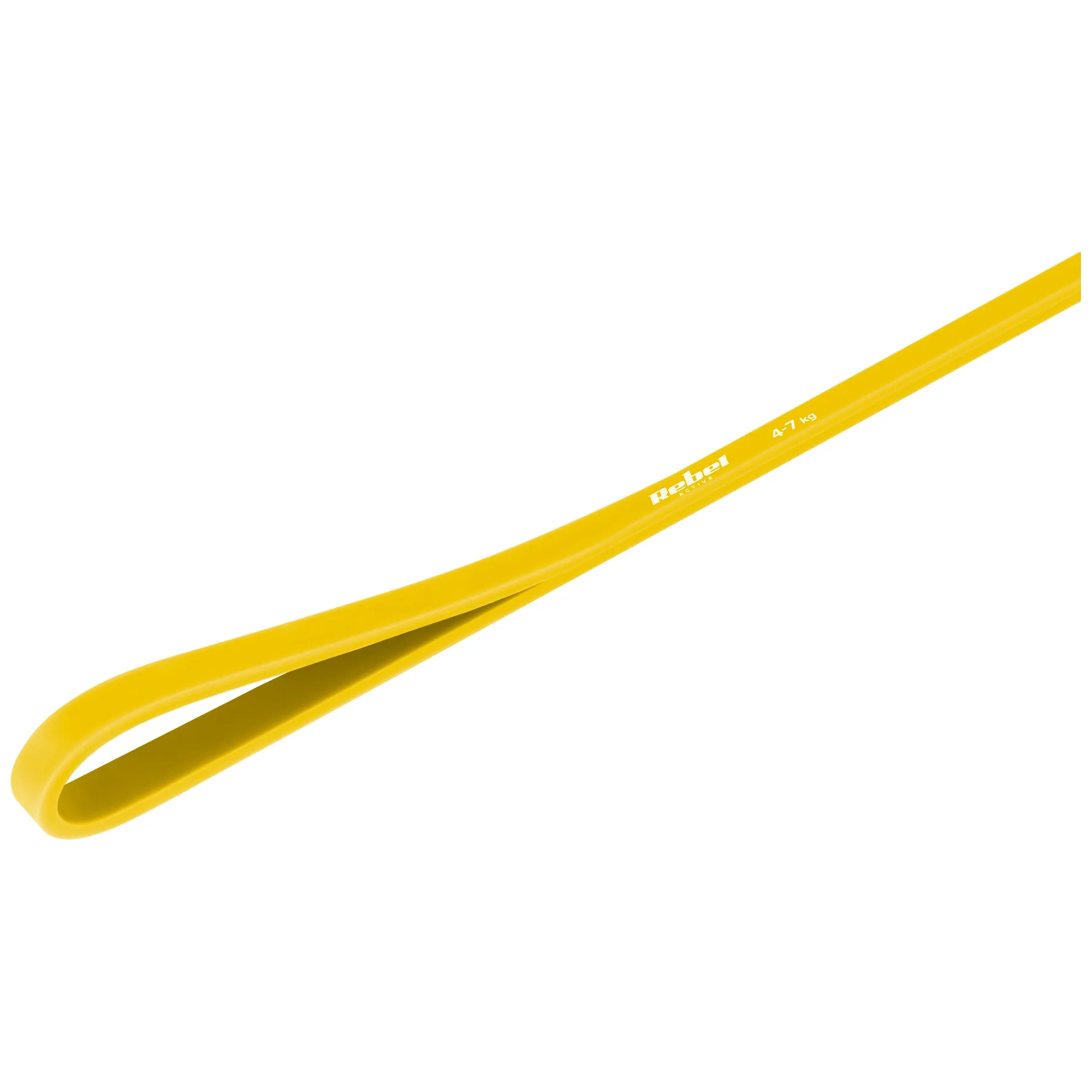 Guma do ćwiczeń TPE - Power Band PT-1, żółta 4-7 kg REBEL ACTIVE - obrazek 3