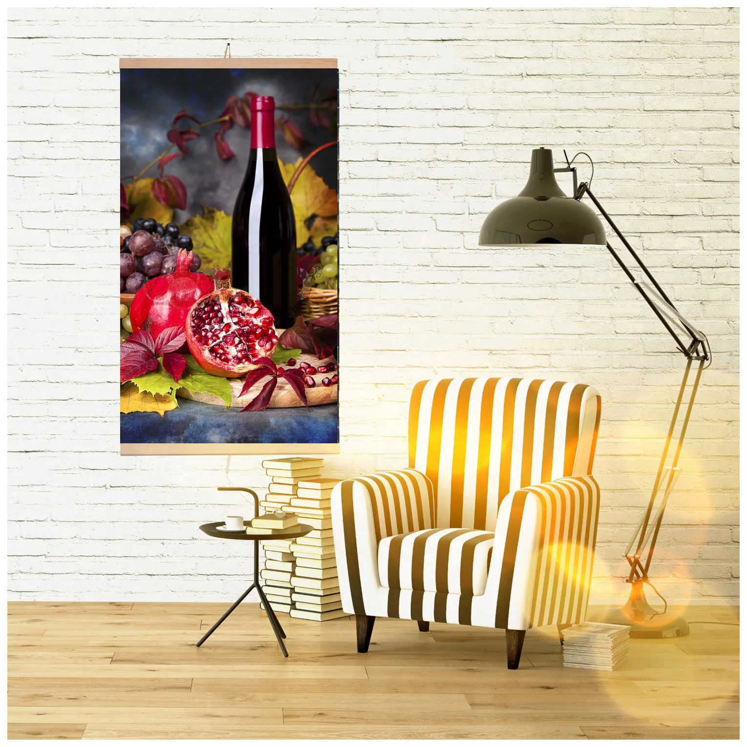 Grzejnik na podczerwień - giętki panel grzewczy 430W TRIO wzór 8 wino, wymiary 100x57cm z regulatorem - obrazek 4