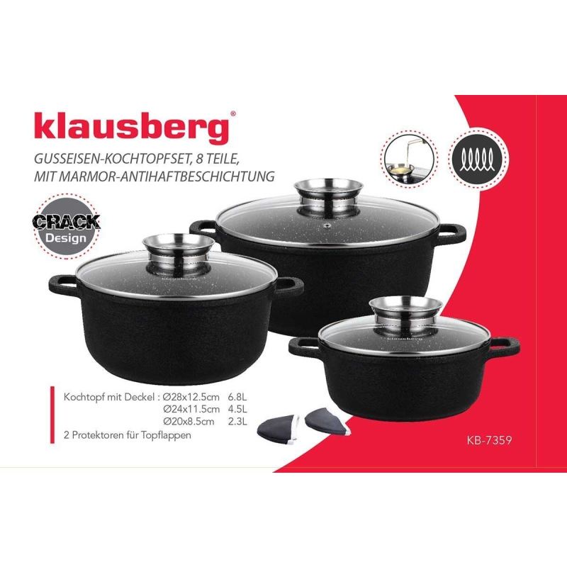 ZESTAW 8 ELEM. GARNKÓW GRANITOWYCH KLAUSBERG KB-7359 - obrazek 3