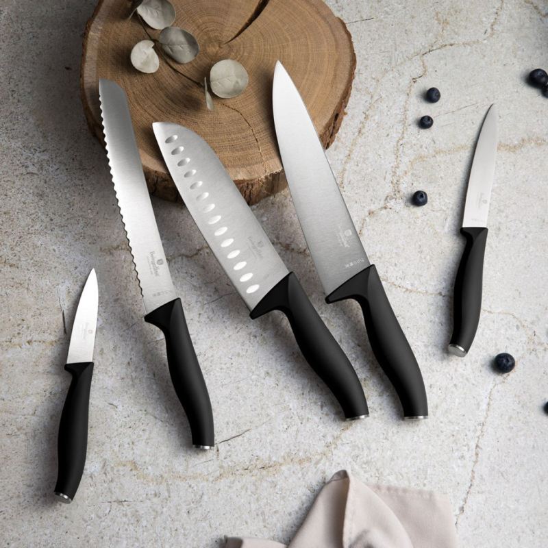 ZESTAW 6 NOŻY KUCHENNYCH BERLINGER HAUS BH-2950 MATTE BLACK - obrazek 2