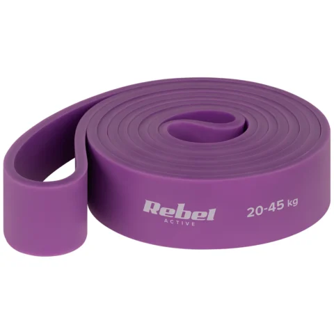 Guma do ćwiczeń lateksowa - Power Band PL-4, fioletowa 20-45 kg REBEL ACTIVE