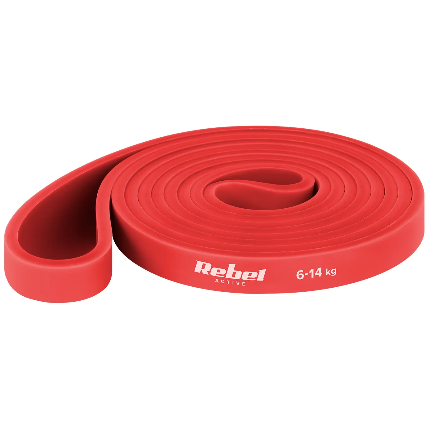 Guma do ćwiczeń TPE - Power Band PT-2, czerwona 6-14 kg REBEL ACTIVE