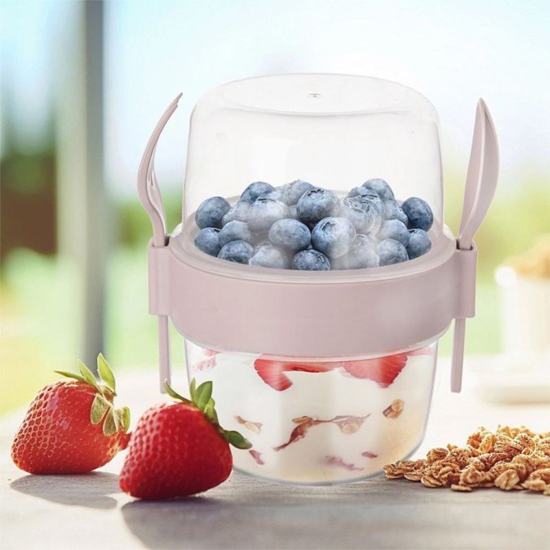 KUBEK POJEMNIK 370 ml NA JOGURT MUSLI SAŁATKĘ 121784 - obrazek 2