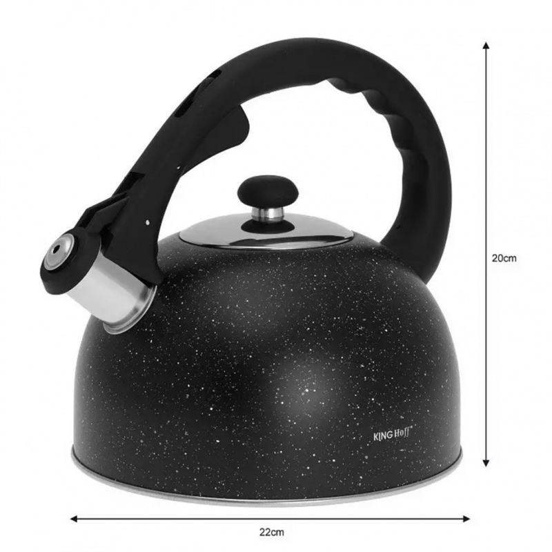 CZAJNIK Z GWIZDKIEM 2,6L KINGHOFF KH-1406 MARBLE - obrazek 4