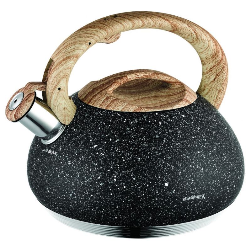 CZAJNIK Z GWIZDKIEM 2,7L KLAUSBERG KB-7279 GRANIT WOOD
