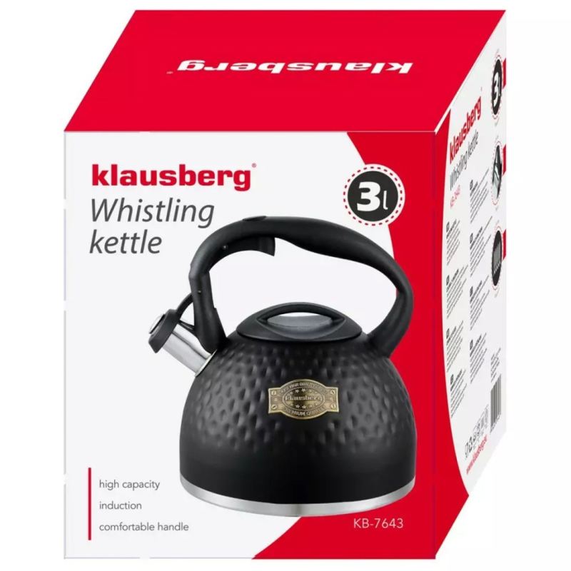 CZAJNIK STALOWY Z GWIZDKIEM 3L KLAUSBERG KB-7643 - obrazek 10