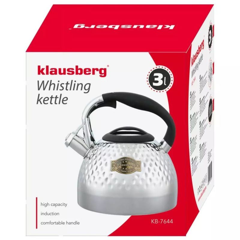 CZAJNIK STALOWY Z GWIZDKIEM 3L KLAUSBERG KB-7644 - obrazek 8
