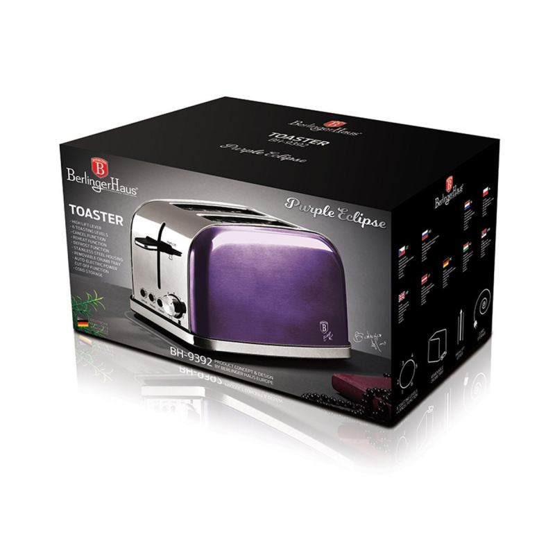 TOSTER DO GRZANEK BERLINGER HAUS BH-9392 PURPLE - obrazek 3