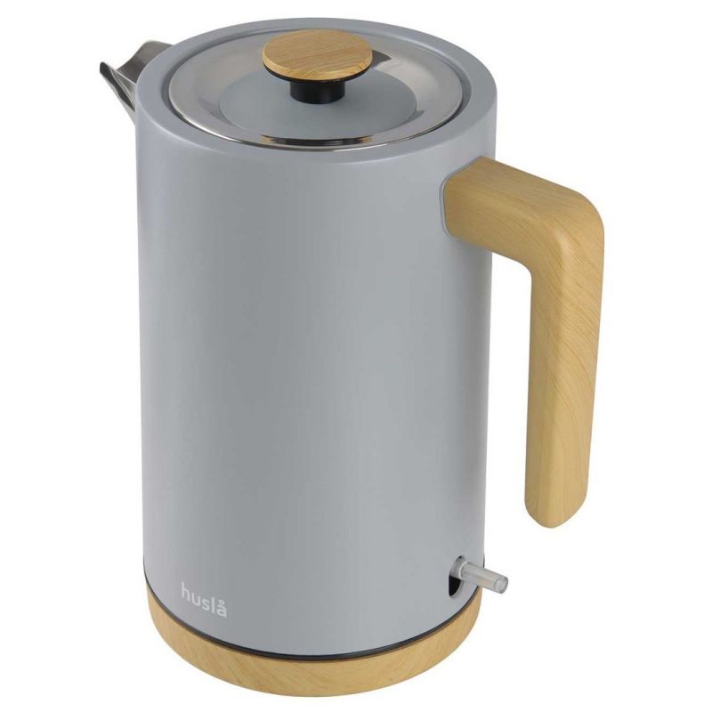 CZAJNIK ELEKTRYCZNY HUSLA 1,5L szary 73904 - obrazek 2