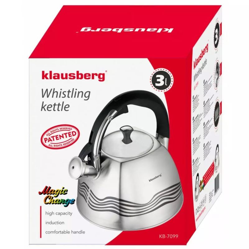 CZAJNIK KLAUSBERG 3L THERMO INDICATOR KB-7099 - obrazek 7