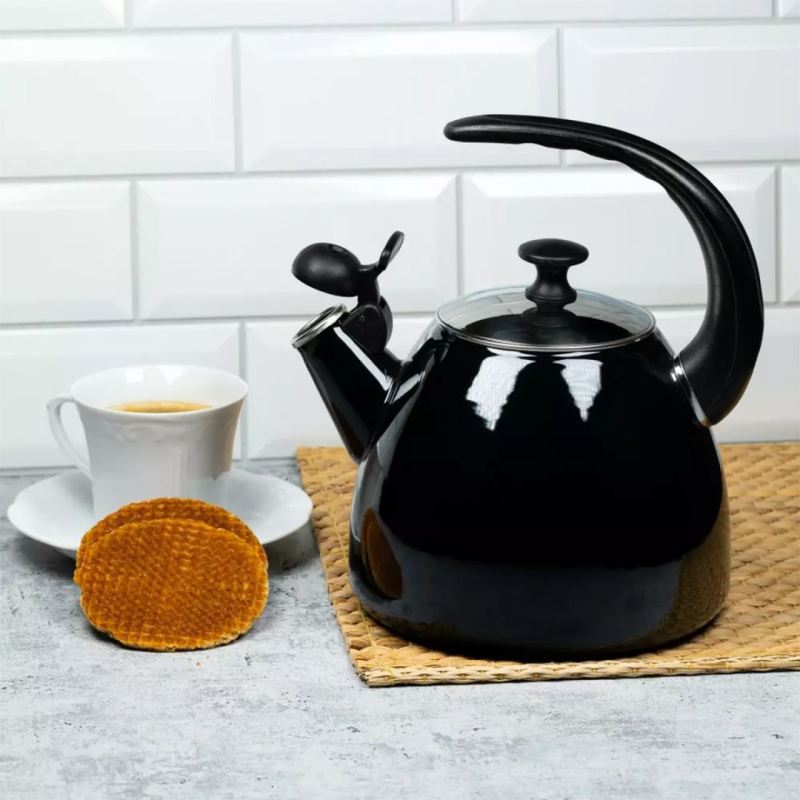CZAJNIK EMALIOWANY Z GWIZDKIEM 2,8L KLAUSBERG KB-7403 - obrazek 2