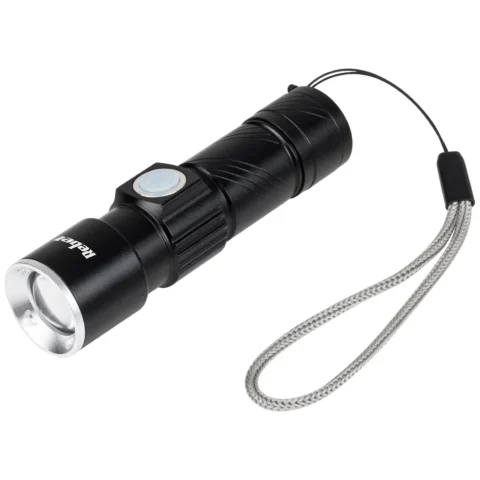Latarka aluminiowa 3W Rebel (ZOOM, wtyk USB)