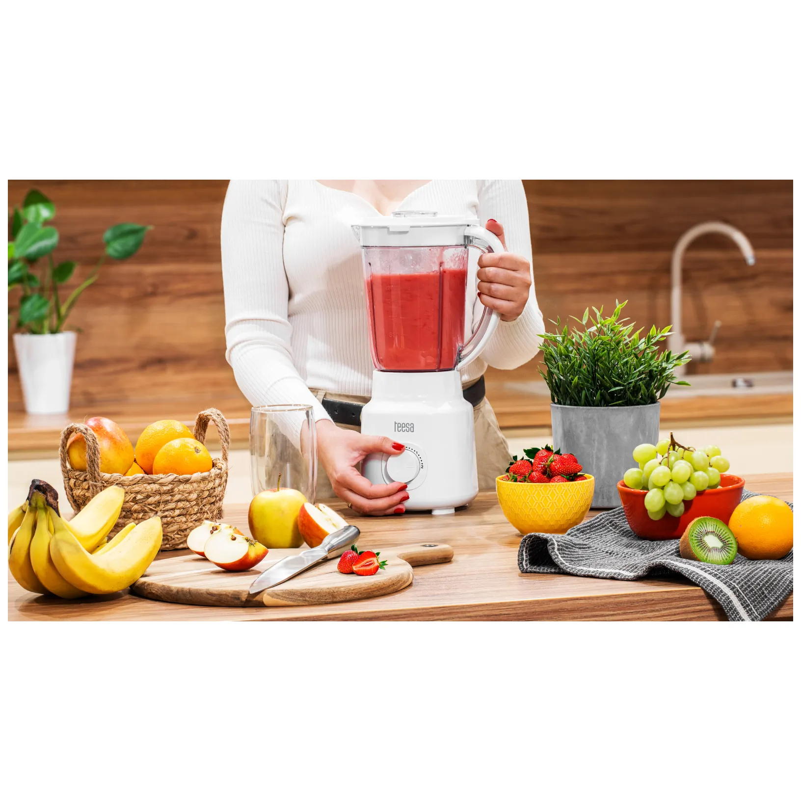 Blender kielichowy 500W biały - obrazek 10