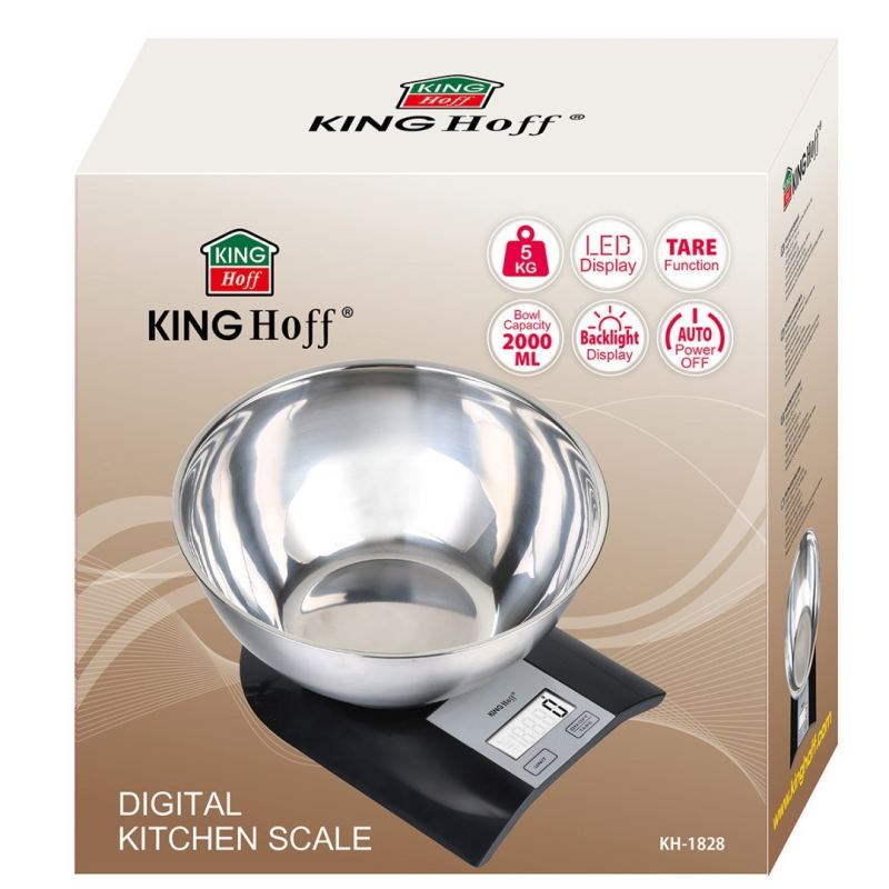ELEKTRONICZNA WAGA KUCHENNA Z MISĄ 2L KINGHOFF KH-1828 - obrazek 7