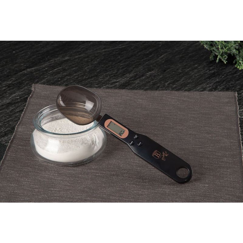 ELEKTRONICZNA WAGA KUCHENNA ŁYŻKA BERLINGER HAUS BH-9493 BLACK ROSE - obrazek 2