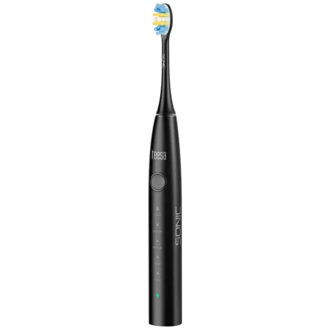Soniczna szczoteczka do zębów TEESA SONIC 2 czarna , 5 trybów pracy, etui podróżne , USB typ C