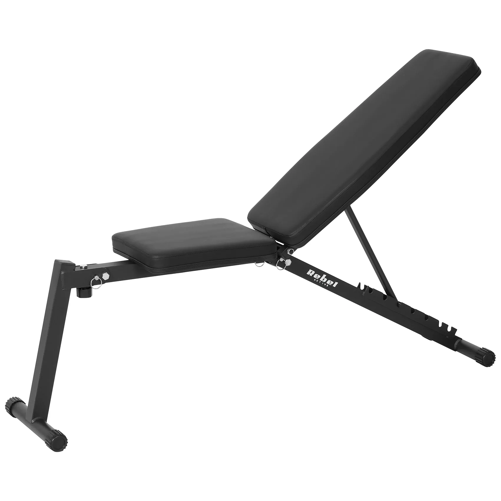 Ławka treningowa skośna , REBEL ACTIVE - obrazek 4