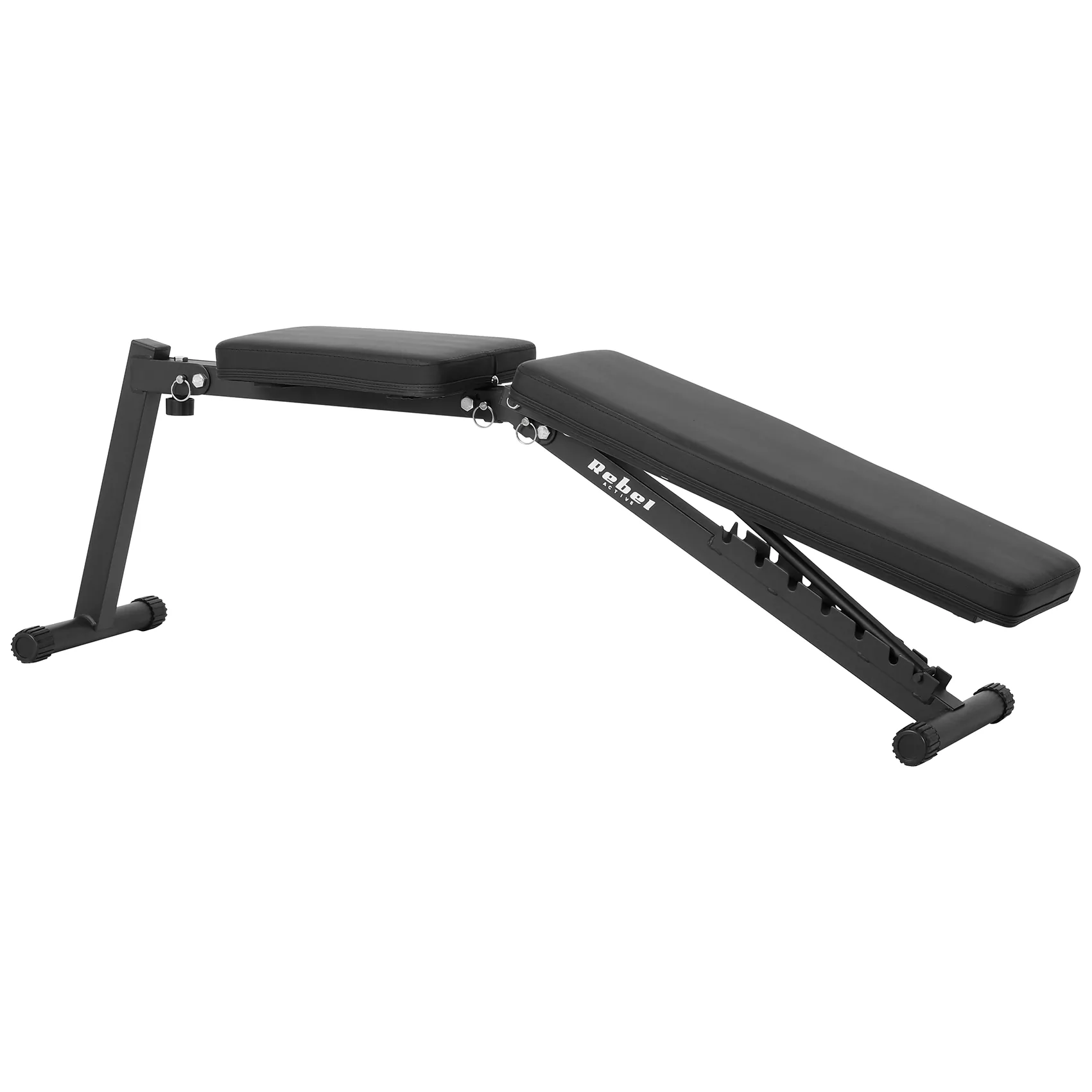 Ławka treningowa skośna , REBEL ACTIVE - obrazek 5