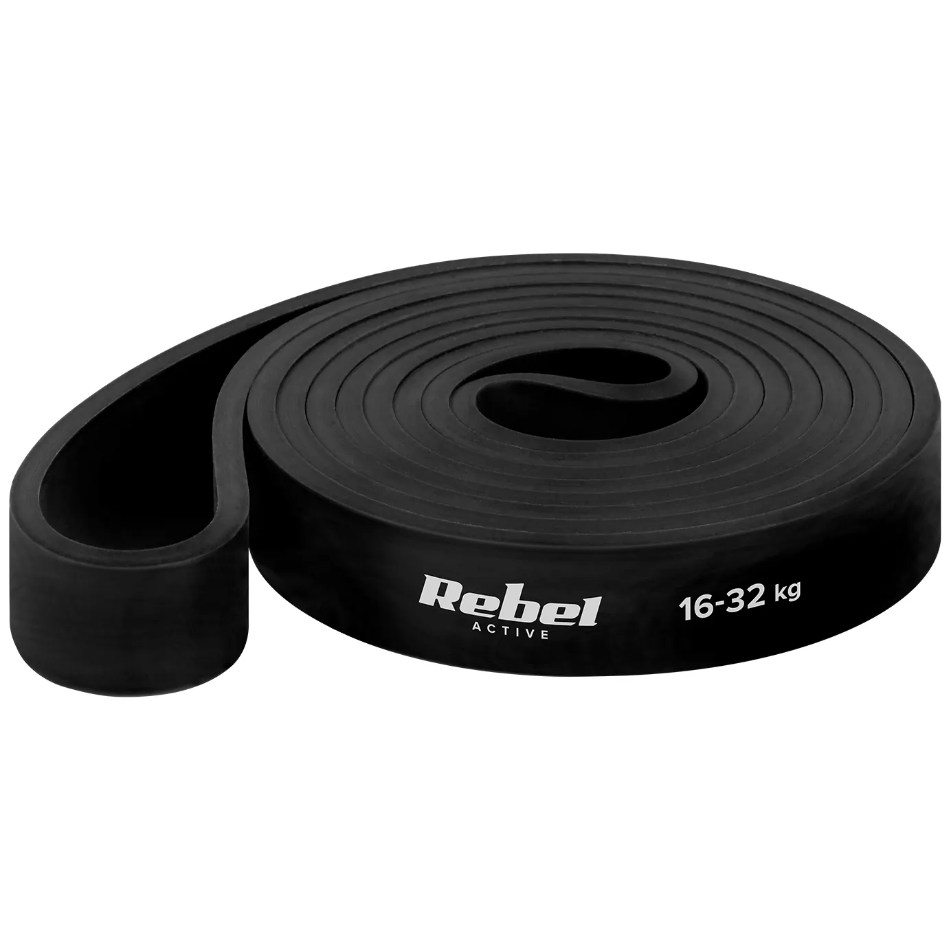 Guma do ćwiczeń TPE - Power Band PT-3, czarna 16-32 kg REBEL ACTIVE