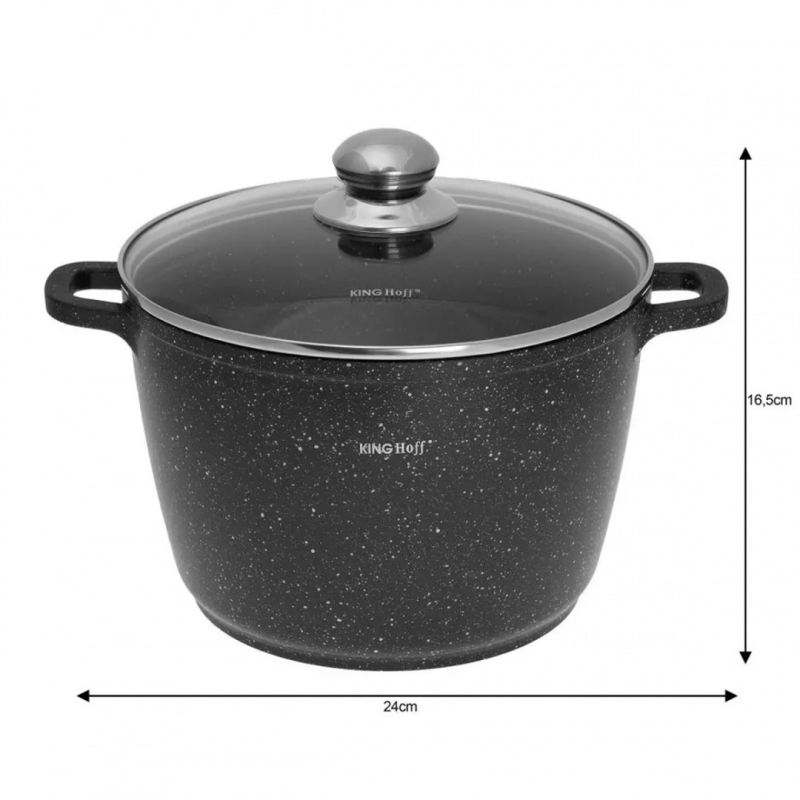 KINGHOFF GARNEK MARMUROWY 24cm KH-1598 6,2L - obrazek 3