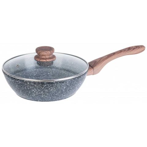 WOK GRANITOWY 24cm GRANIT WOOD KINGHOFF KH-1583