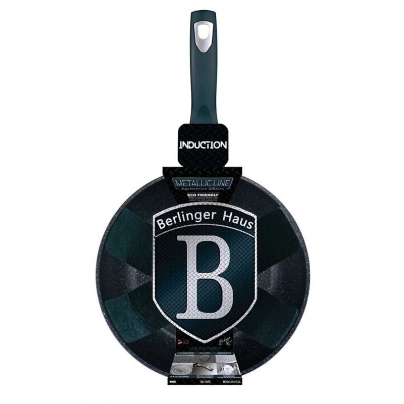 WOK GRANITOWY 28cm BERLINGER HAUS AQUAMARINE BH-1875 - obrazek 2