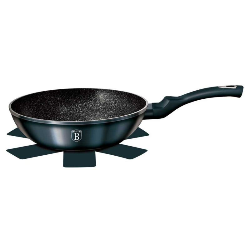 WOK GRANITOWY 28cm BERLINGER HAUS AQUAMARINE BH-1875 - obrazek 3