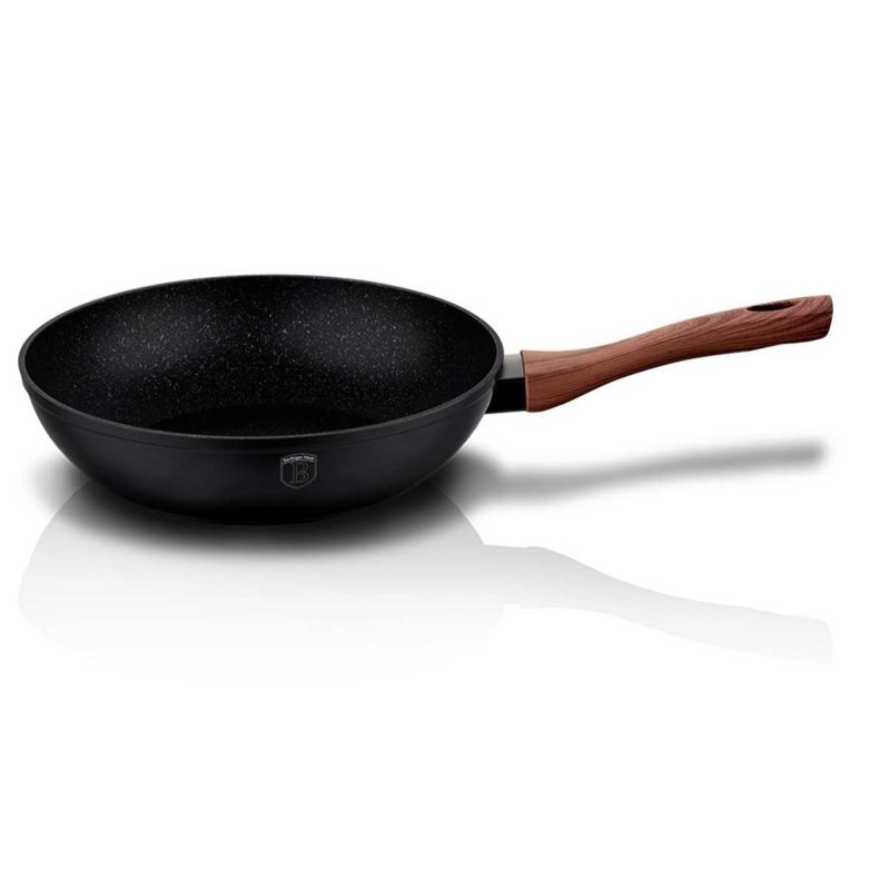 WOK GRANITOWY 28cm BERLINGER HAUS BH-1719 EBONY ROSEWOOD - obrazek 4