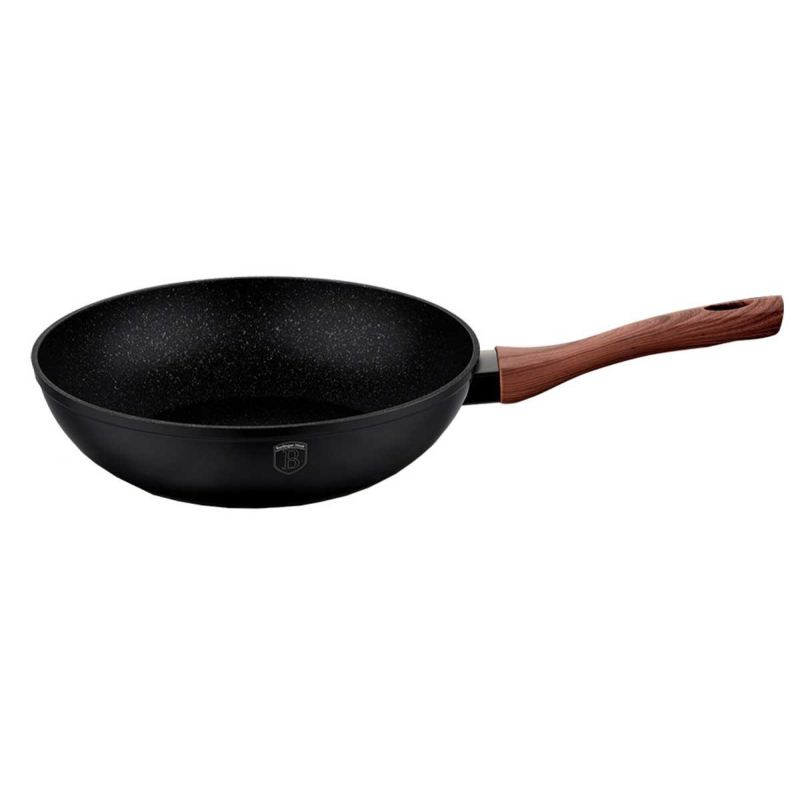 WOK GRANITOWY 28cm BERLINGER HAUS BH-1719 EBONY ROSEWOOD