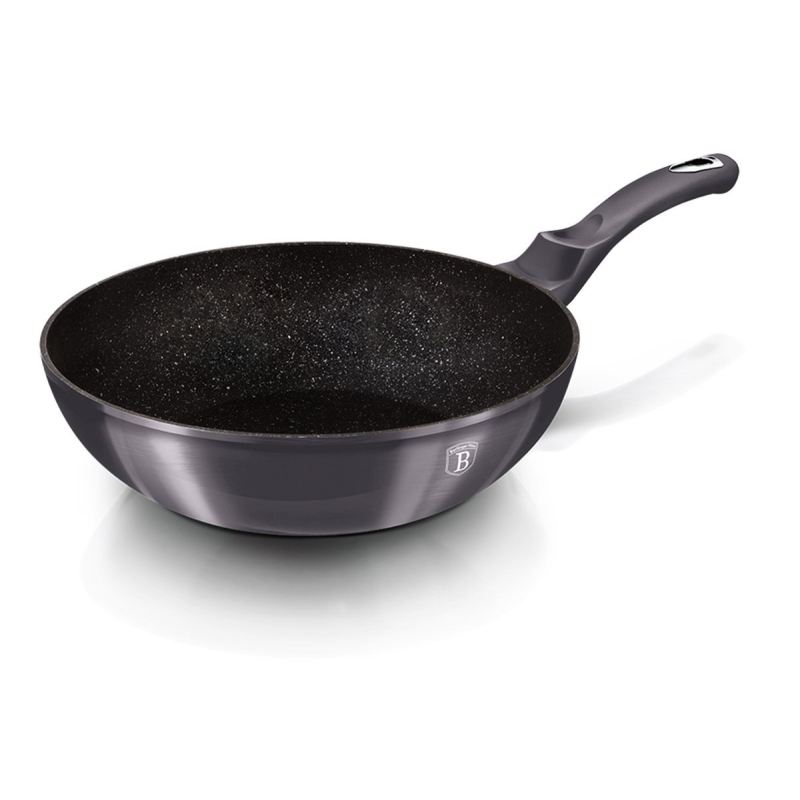 WOK GRANITOWY 28cm BERLINGER HAUS BH-6900 CARBON PRO - obrazek 2
