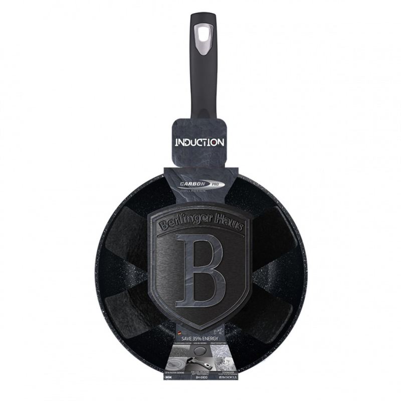 WOK GRANITOWY 28cm BERLINGER HAUS BH-6900 CARBON PRO - obrazek 3