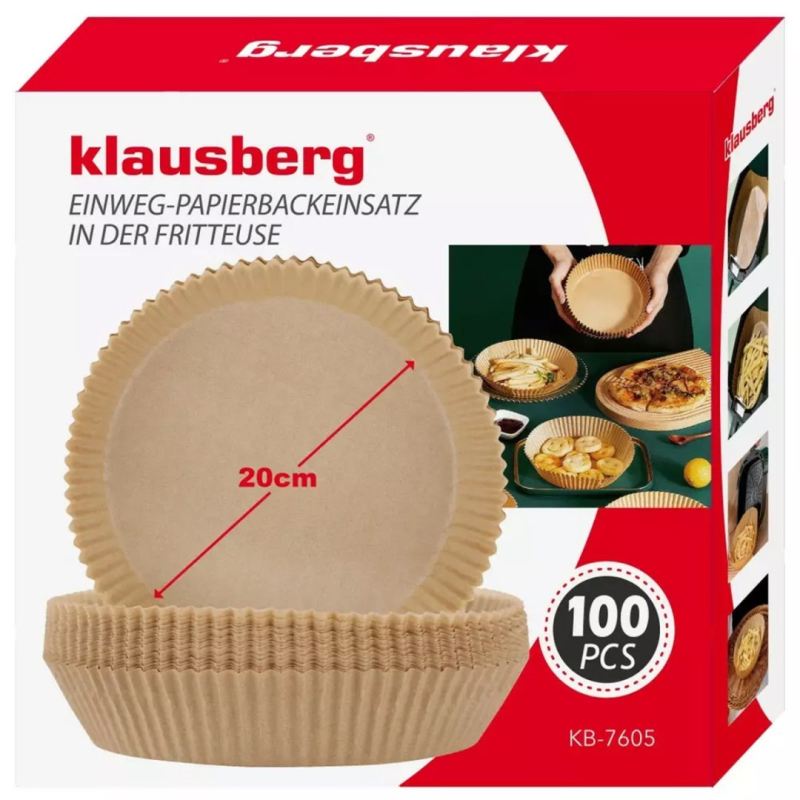 WKŁAD PAPIEROWY DO FRYTOWNICY 20cm 100szt. KLAUSBERG KB-7605 - obrazek 11